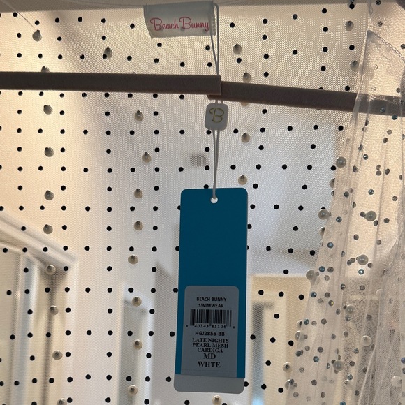 Beach Bunny Late Nights Pearl/Mesh Cardigan - Picture 3 of 4